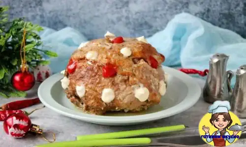 новогодний мясной шар