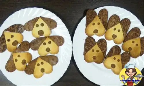 новогоднее печенье собачка