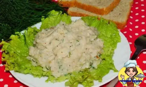 картофельное пюре с орехами и жареным луком