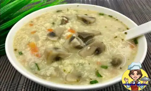 постный суп с солёными грибами и пшеном