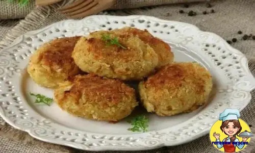 пшённые биточки с грибами